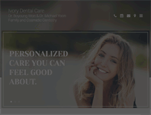 Tablet Screenshot of ivorydental.com